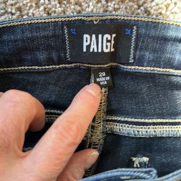 PAIGE Hoxton Ankle Jeans, Blue, Size 29, LKE New Condition - Picture 6 of 7
